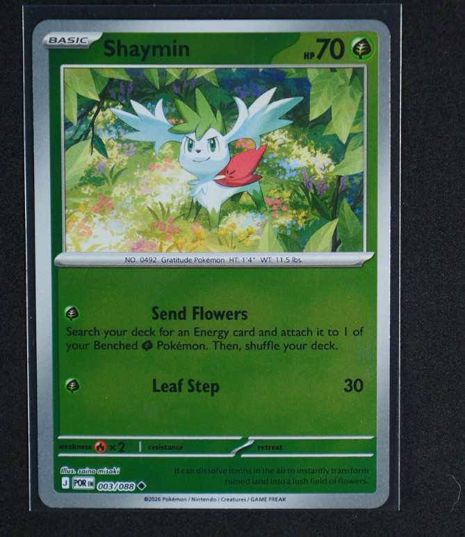 Shaymin Reverse Holo Uncommon #003/088 ME03: Perfect Order 2026 NM