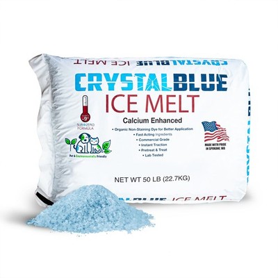 Snow Joe Crystal Blue Long-Lasting Ice and Snow Melt, 50 Pound Bag, CYB50