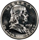 1951 Franklin Half Dollar PR-64 PCGS Gold Shield Proof Stunning Coin