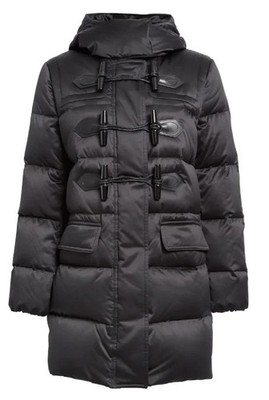 Burberry Brit Altberry Toggle Front Quilted Down Parka Size Small