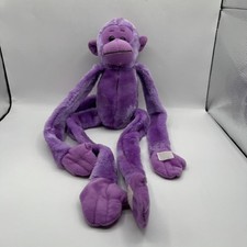 Wishpets Dwight Monkey Plush Kids 17in Purple Long Arm Hanging Toy 52021 2003
