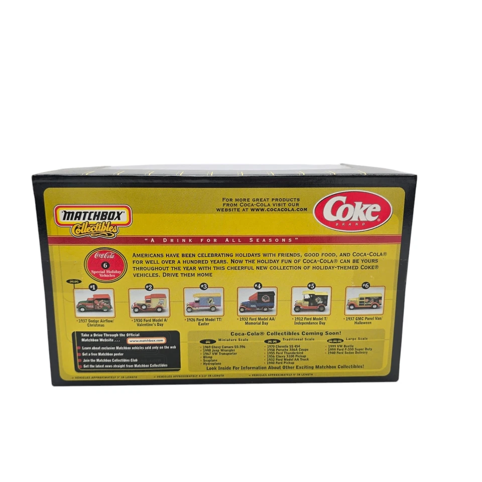 1937 Dodge Airflow Truck Matchbox 1:32 Coca-Cola Christmas Santa Traditional NOS - Image 3 of 4