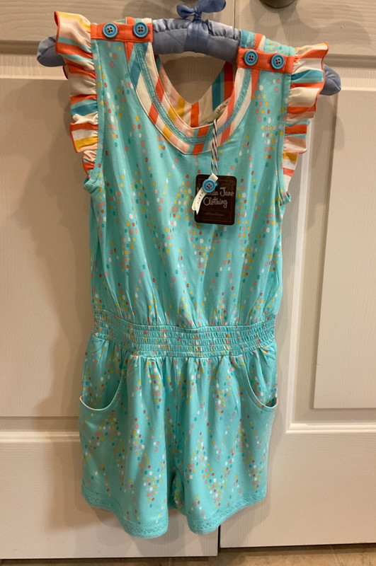 MATILDA JANE GIRL’S SIZE 12 ONE PIECE SHORTS JUMPSUIT  ROMPER NEW WITH TAGS