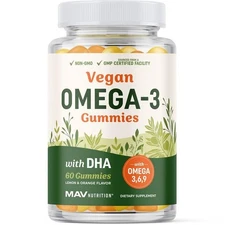 Omega 3 6 9 + DHA Gummies | Plant-Based Triple Omegas from Algae, Flaxseed &... 