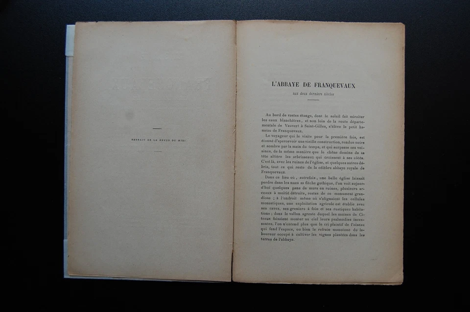 Franquevaux - Gard - Camargue - Histoire Abbaye - Prosper Falgairolle - Photo 4/4