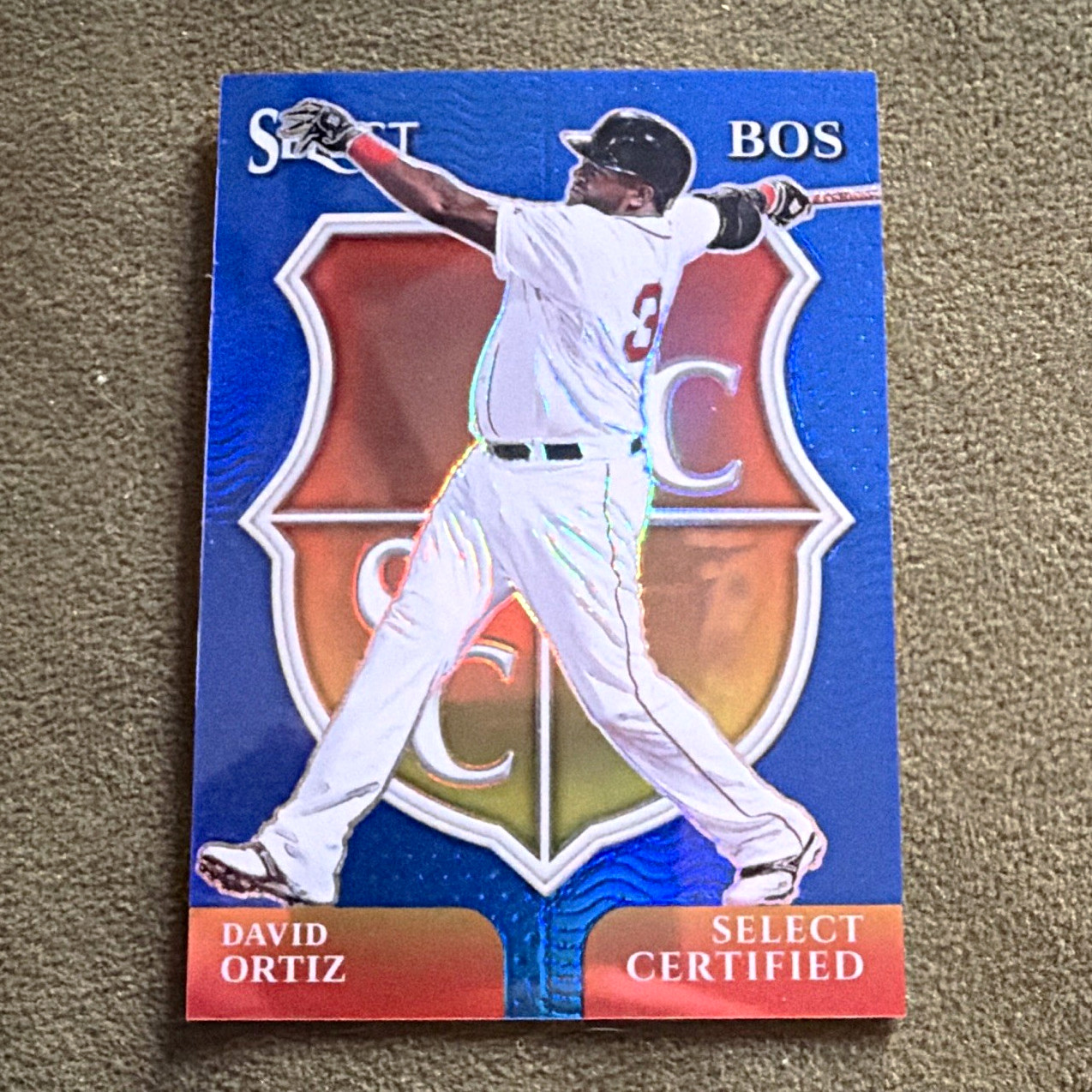 Panini 2025 Select David Ortiz Boston Red Sox #9 Select Certified Blue Prizm /49
