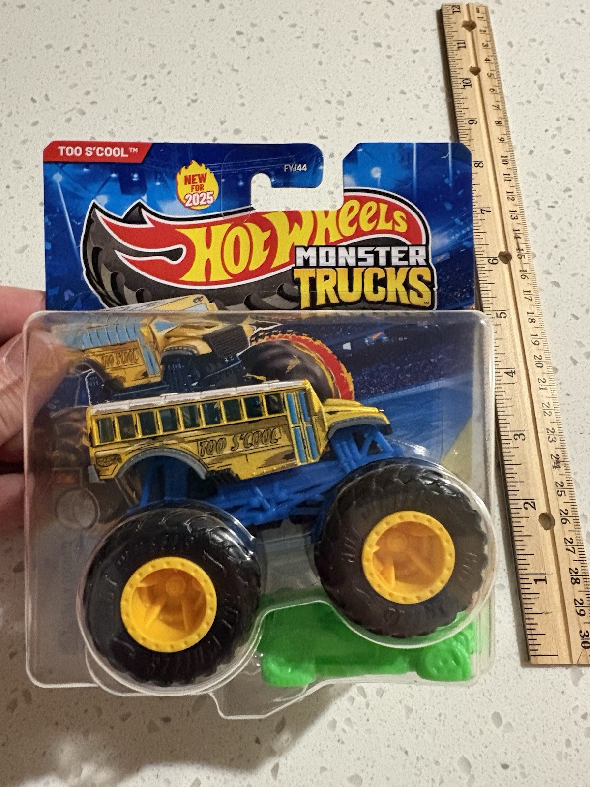 2025 Hot Wheels Monster Jam Truck Too S&rsquo;cool School Bus 1/