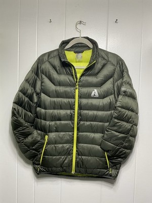 Eddie Bauer First Ascent Men s Green Premium Down Puffer Jacket Small EB800 