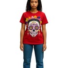 Women’s Red Shirt, Women’s T-Shirt, Red T Shirt,  Día De Los Muertos Shirt — photo 2