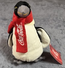 Coca Cola NWT Penguin Plush w/ Scarf Coca-Cola Brand Collectible Stuffed Toy