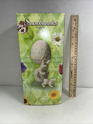 Dept 56 Easter Come With Me Snowbunnies 2001 Hot Air Balloon Figurine