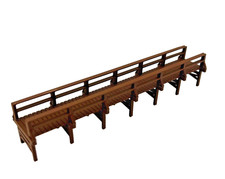 H0 Holzsteg Holzbrücke HOHE QUALITÄT 1:87 1 Stück Bausatz