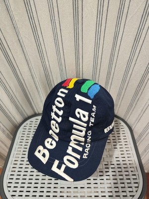 Vintage 90s Benetton Formula 1 Racing Team Hat Cap One Size 