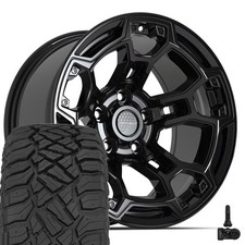 Df03 17x9 Black Defiant Rims 33x12.50r17 Rt Tires Tpms Set5 5x127 -12et Df03 17x9 Black Defiant Rims 33x12.50r17 Rt Tires Tpms Set5 5x127 -12et