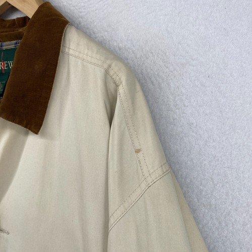 Vintage J.CREW Jacket Mens XL OAR OARMAN Canvas Plaid Lined Corduroy Chore Barn - Picture 9 of 18