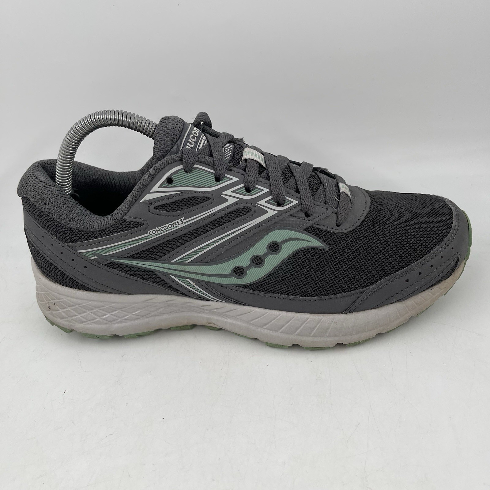Saucony Women’s Cohesion 13- SZ 9.5 Wide -Grey Lace-Up Running Shoes Sneakers
