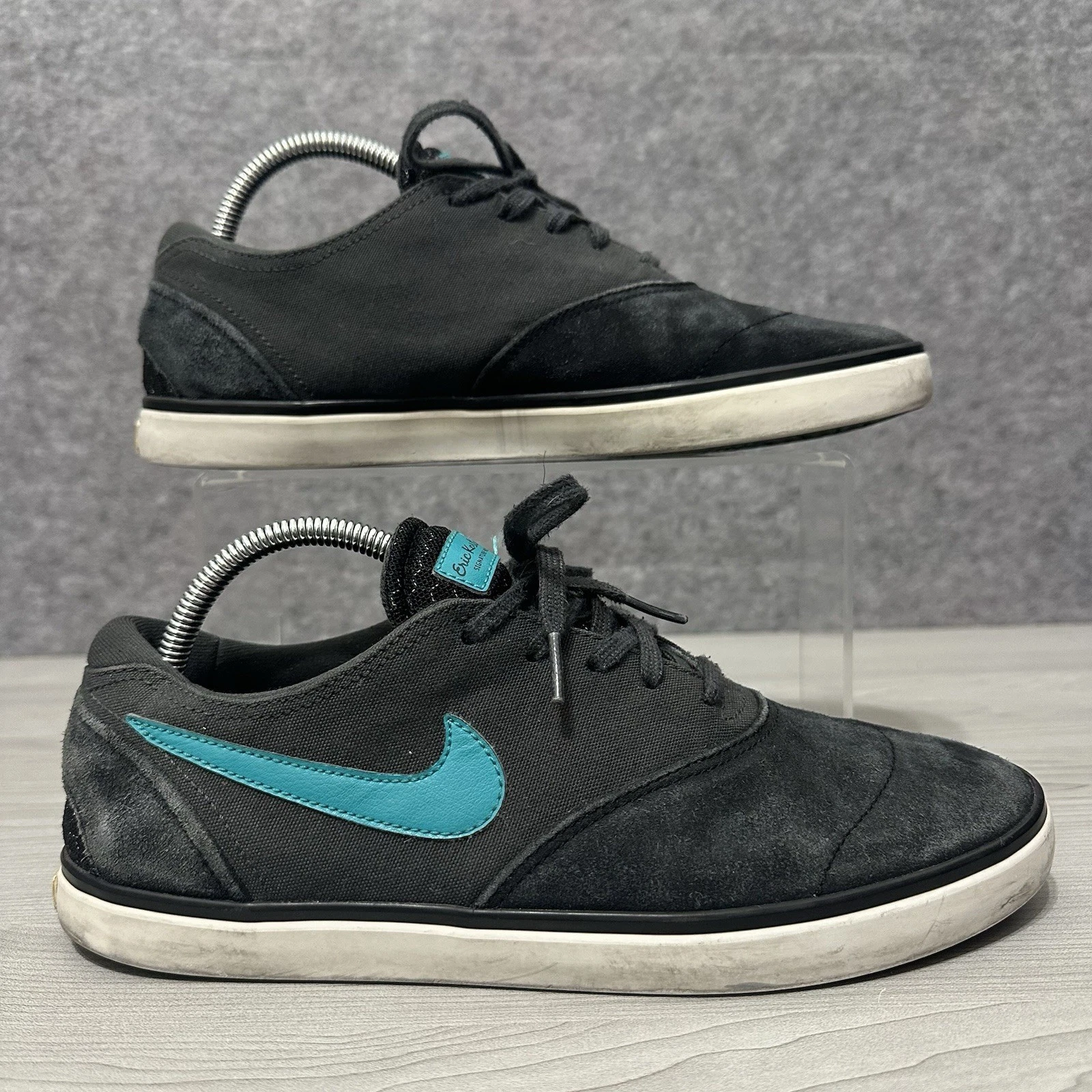 Mocassini da skateboard uomo Nike Eric Koston 2 scamosciati color antracite teal taglia 9