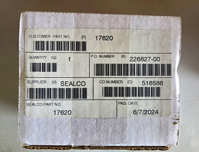 SEALCO 17620 Manual Air Valve Assembly - Manual Operation, Suitable for Air