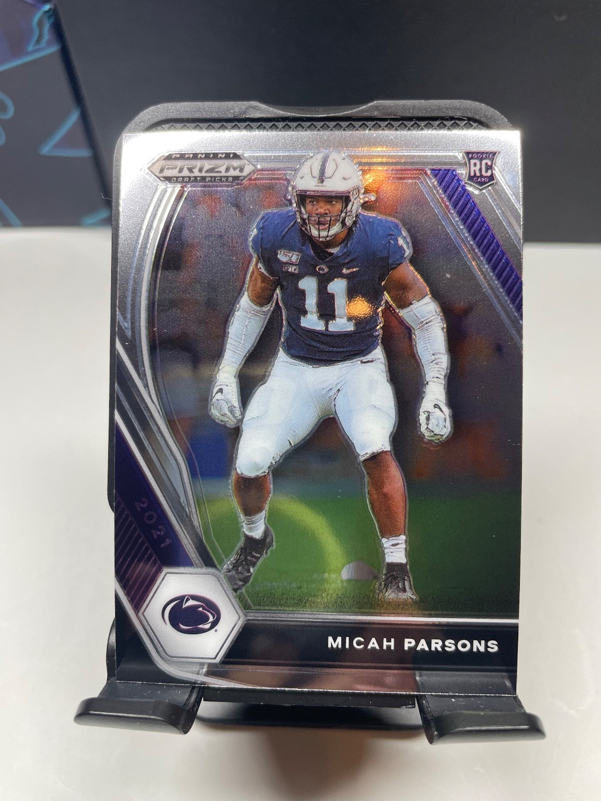 2021 Prizm Draft Picks Micah Parsons Silver Prizm Rookie RC #136