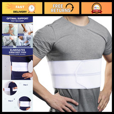 Universal Rib Support Belt for Men - Compression Wrap for Bruised, Fractured Rib