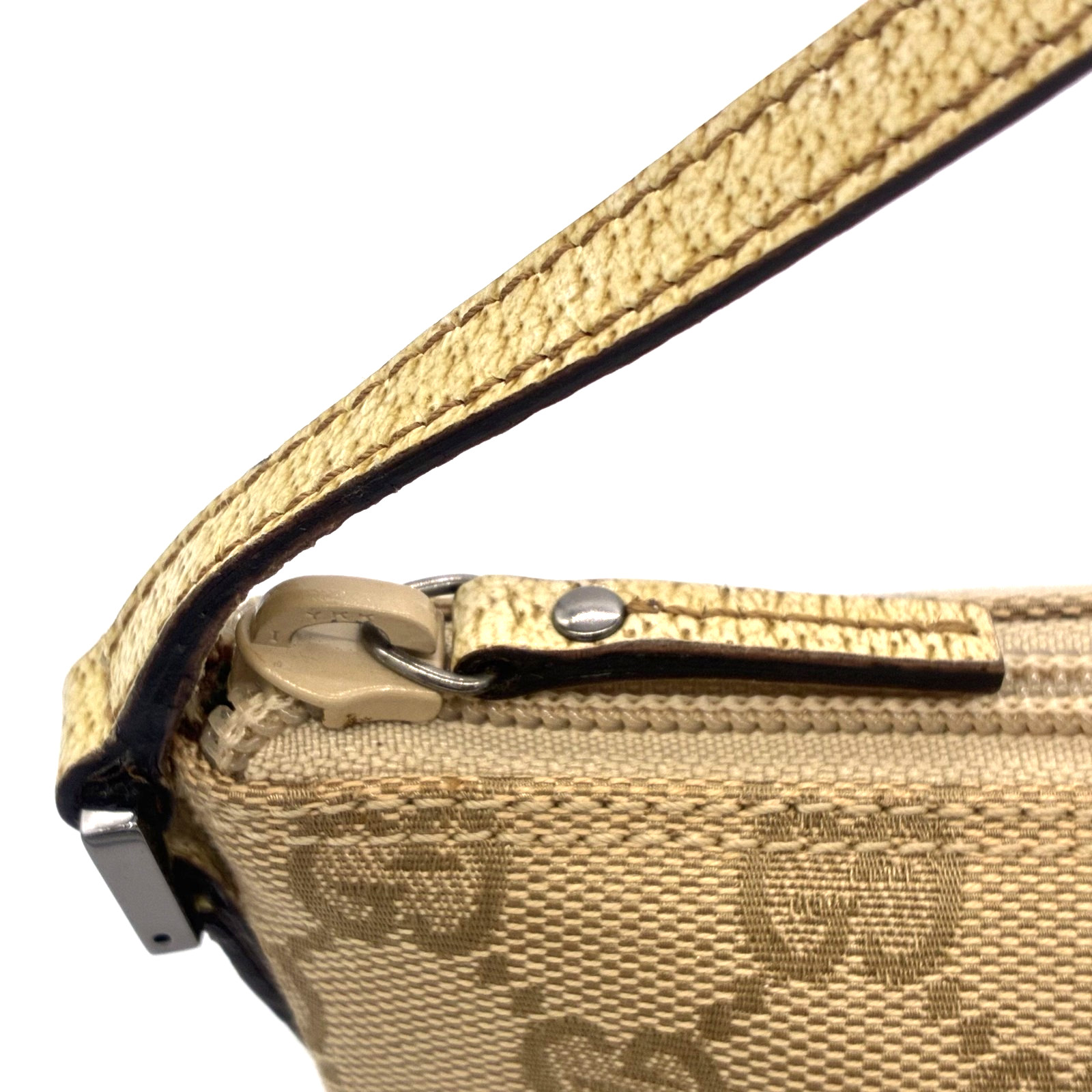 GUCCI GG Canvas Beige Accessory Pouch Leather – Authentic from Japan thumbnail 6