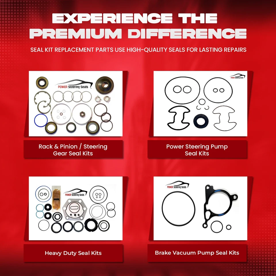 KIT DE REPARACIÓN/SELLO DE PIÑÓN Y CREMALLERA DE DIRECCIÓN ASISTIDA PARA PONTIAC GRAND AM 1987-1991 Foto 4 de 4