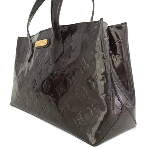 Louis Vuitton Monogram Vernis Wilshire PM Hand Bag Amarante/2BG5234 - Picture 4 of 12