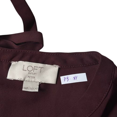Loft weinrotes Top Damen Bluse Petite Größe M | 73-41 - Bild 3 von 6