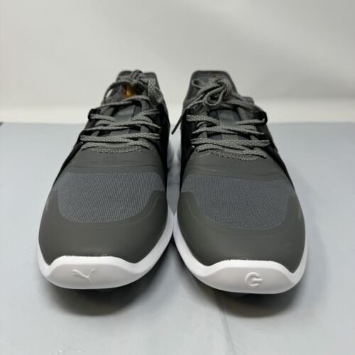 NEU Puma Ignite Herren Schuhe NXT Golf Gold Schwarz Quiet Shade Gold Logo Größe 8 - Bild 2 von 8