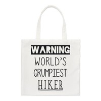 Achtung Weltweit Grumpiest Hiker Regular Tragetasche Wandern Geburtstag Lustig