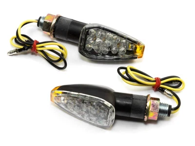 Clignotant Paire LED Sparkle Noir 20 MM Certification E Enduro pour KTM Honda - Photo 1/3