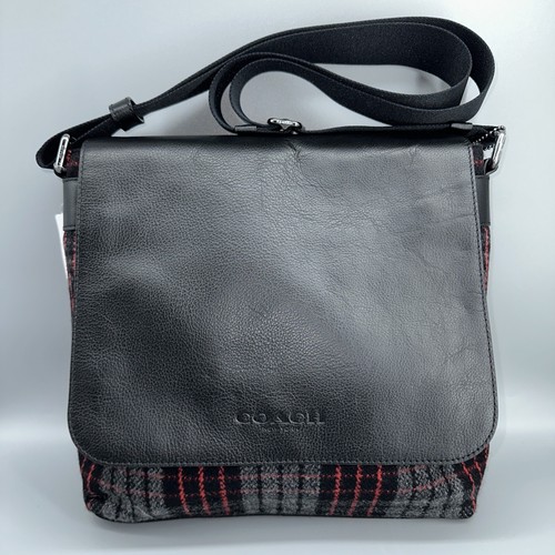 NWT COACH SULLIVAN SMALL MESSENGER IN PRINTED WOOL F71947 $275 - Picture 4 of 8
