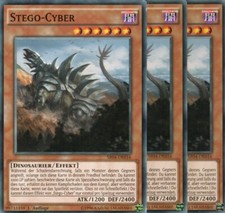 yugioh 3x Stego-Cyber SR04-DE016 COMMON DEUTSCH