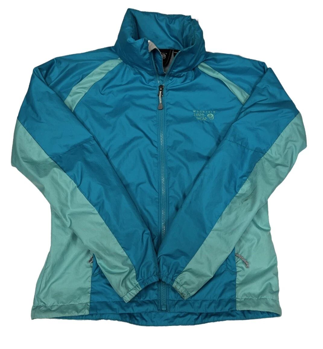 Mountain Hardwear Women s Blue Full Zip Rain Jacket Size XS eBay