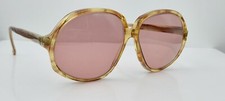 Vintage Vertex Optylux Brown Oval Horn-Rimmed Sunglasses FRAMES ONLY