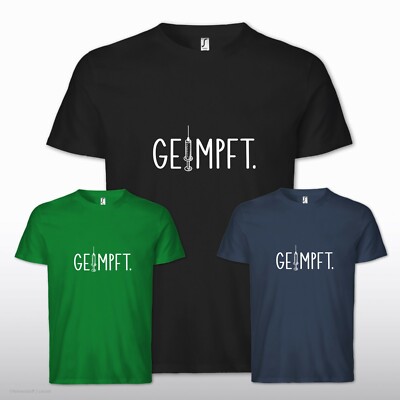 Cooles Geimpft gegen Corona Impfung Impfpflicht Sprüche Anti Lockdown T-Shirt