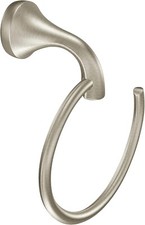 Moen Eva Brushed Nickel Towel Ring - New - Missing Anchor Piece - DEAL