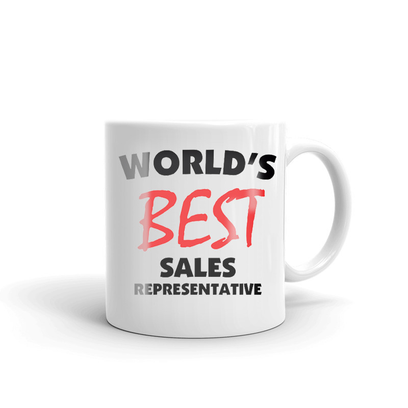 World's Best Sales Representative Coffee Tea Ceramic Mug Office Work Cup Gift