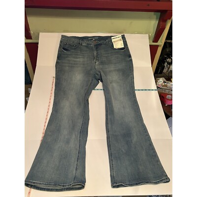 NWT American Rag High Rise Flare Jeans Tummy Toner Pocket Stretch 20W