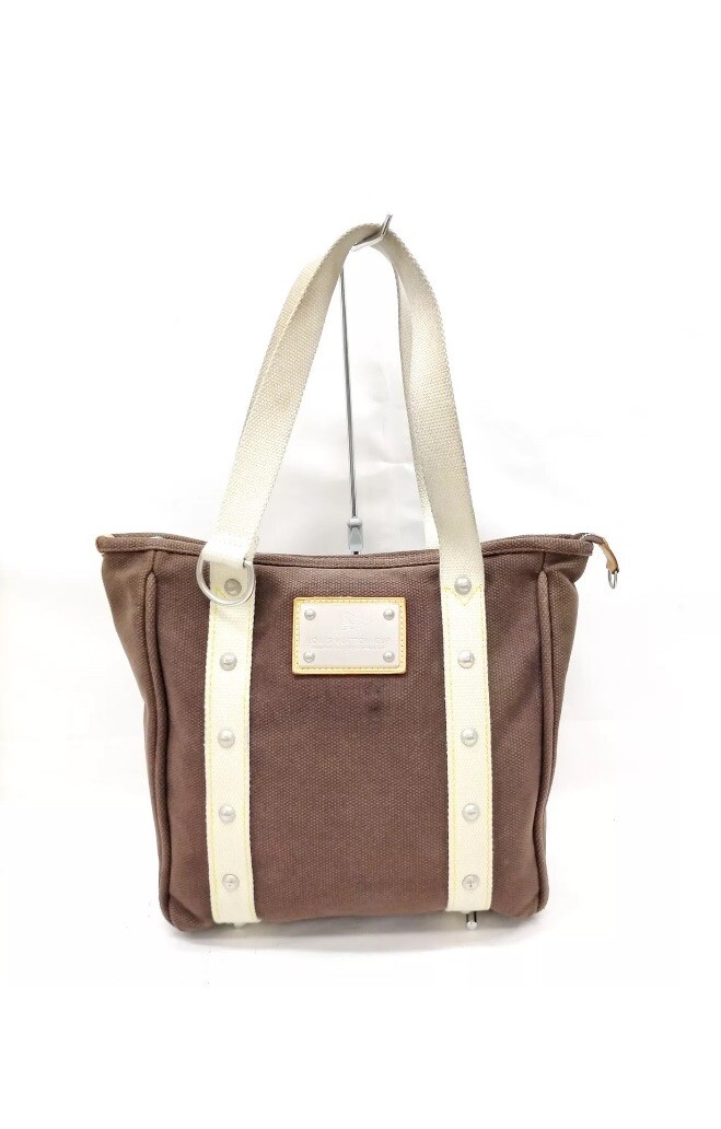 バッグ LOUIS VUITTON Canvas Antigua Cabas Tote Louis Vuitton Antigua Cabas Tote MM Brown Canvas for sale