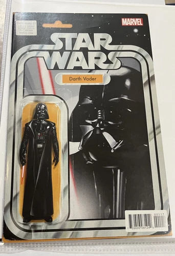 Star Wars #01 Darth Vader Action Figure Variant Marvel Comic NM 2015 JTC NEW