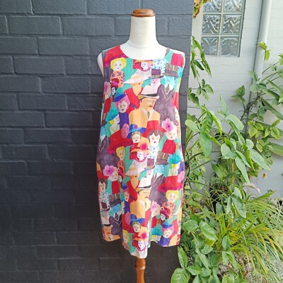 Gorman x Monika Forsberg Sunday Best Multi Rare Shift Dress Size