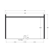 Undersink Sink Base Liner Protector 900mm Unit Shelf Drip Tray 547.93.047 Hafele