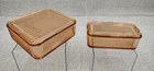 2 Antique Pink Depression Refrigerator Container With  Lids