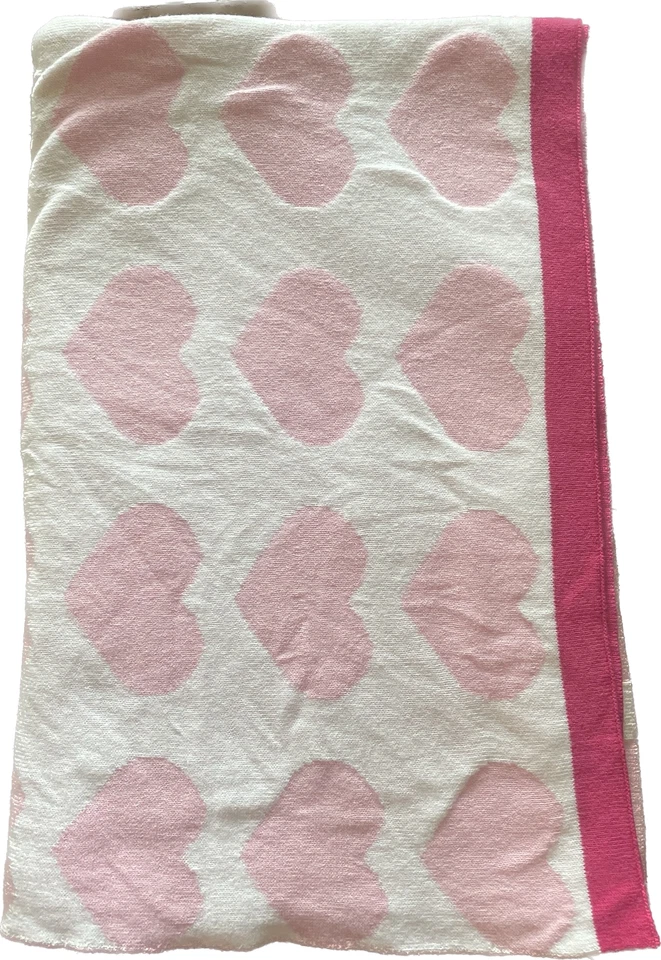 Manta de punto elástico para bebé niña Target Circo Pink Hearts Foto 3 de 4