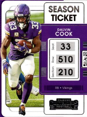 2022 Panini Contenders Optic Dalvin Cook Minnesota Vikings #33