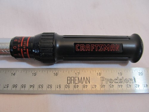 Vintage Craftsman USA 1/2" drive 9-44543 Torque Wrench 20-150 ft.-lbs. Clicker! - Picture 4 of 15