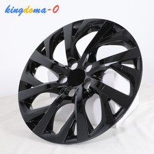 For 2009-2025 Toyota Corolla 16in Snap On Hub Caps Black Wheel Rims Cover 4pcs