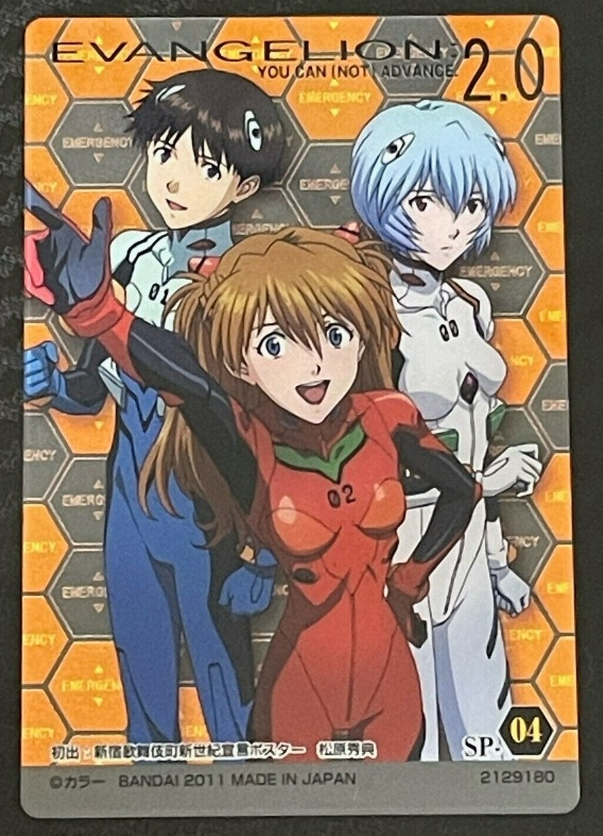 EVANGELION Cards TCG Asuka Shinji Rei 2011 SP-04 Bandai Made in