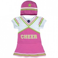 Sozo Cheerleader Boddysuit & Cap Set 6-12 Months. Free Delivery Sozo Cheerleader Boddysuit & Cap Set 6-12 Months. Free Delivery